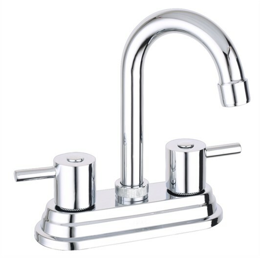 [2400-MP] Llave Mezcladora Alan 2400-Mp Lavabo 4" Cuello Alto Y Maneral Palanca
