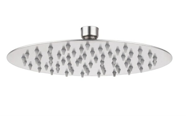 [7012] Regadera Acero Inoxidable Cromo Plato Grande R8 Anti Sarro